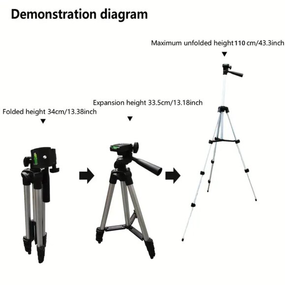 TF-3110 Tripod Cell Phone Holder Portable - Picture 1 of 5